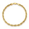 Image 2 : 10k Yellow Gold 4.75 mm Semi-Solid Rope Chain - 8 in.