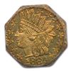 Image 2 : 1880 Indian Octagonal 25¢ Gold MS-65 PCGS (BG-799 X)