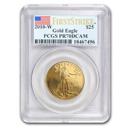 2010-W 1/2 oz Proof Gold American Eagle PR-70 PCGS (FS)