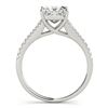 Image 3 : 1.44 ctw Certified VS/SI Princess Diamond 2pc Set 14k White Gold