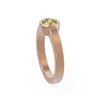 Image 2 : 0.50 ctw Fancy Yellow Diamond Ring 18K Rose Gold