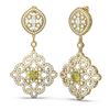 Image 2 : 6.48 ctw Fancy Yellow Diamond Earrings 18K Yellow Gold