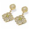 Image 3 : 6.48 ctw Fancy Yellow Diamond Earrings 18K Yellow Gold