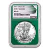 Image 1 : 2017 Silver American Eagle MS-69 NGC (ER, Green Holder)