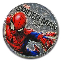 2017 Fiji 50 Cent Spiderman Light Up (Specimen)