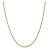 Image 2 : 10k Yellow Gold 2.8 mm Semi-Solid Rope Chain - 28 in.