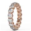Image 3 : 4.42 ctw Diamond Designer Eternity Ring 18K Rose Gold