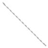 Image 2 : 14k White Gold Diamond Link Bracelet - 7.5 in.
