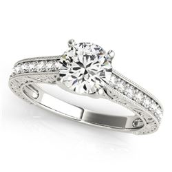 1.07 ctw Certified VS/SI Diamond Ring 18k White Gold