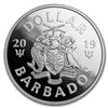 Image 2 : 2019 Barbados 3/4 oz Silver $1 The Bat Signal„¢