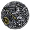 2019 Niue 2 oz Antique Silver Chariot