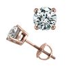 1.50 ctw Certified VS/SI Diamond Stud Earrings 18k Rose Gold