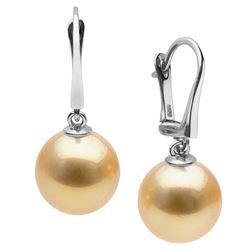 Golden South Sea Pearl Classic Dangle Earrings