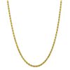 Image 2 : 10k Yellow Gold 4 mm Diamond-cut Rope Chain - 26 in.