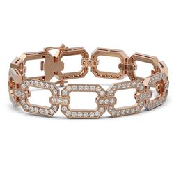 10 ctw Diamond Designer Bracelet 18K Rose Gold