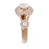 Image 2 : 2.19 ctw Oval Diamond Ring 18K Rose Gold