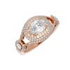 Image 3 : 2.19 ctw Oval Diamond Ring 18K Rose Gold