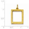Image 2 : 14k Yellow Gold Picture Frame Pendant