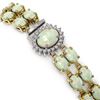 Image 2 : 17.42 ctw Opal & Diamond Bracelet 14K Yellow Gold