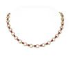 Image 1 : 24 ctw Ruby & Diamond Necklace 18K Yellow Gold