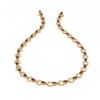 Image 3 : 24 ctw Ruby & Diamond Necklace 18K Yellow Gold