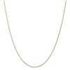 Image 1 : 14k Gold 1 mm Solid Polished Spiga Chain Necklace - 20 in.