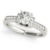 Image 1 : 0.61 ctw Certified VS/SI Diamond Solitaire Ring 18k White Gold