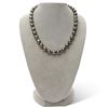 Image 1 : Dark Peacock and Cherry Drop-Shaped Baroque Tahitian Pearl Necklace, 18", 9.1-11.0mm, AA+/AAA Qualit