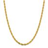 Image 2 : 10k Yellow Gold 4.75 mm Semi-Solid Rope Chain - 16 in.