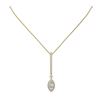 Image 2 : 1.3 ctw Marquise Cut Diamond Designer Necklace 18K Yellow Gold