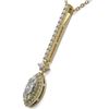 Image 3 : 1.3 ctw Marquise Cut Diamond Designer Necklace 18K Yellow Gold