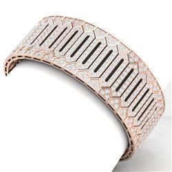 20 ctw Certified VS/SI Diamond Bracelet 18K Rose Gold