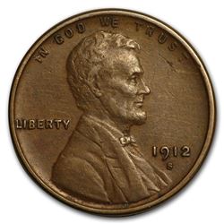 1912-S Lincoln Cent XF
