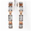 Image 2 : 3.5 ctw Emerald Cut Diamond Designer Earrings 18K Rose Gold