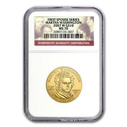 2007-W 1/2 oz Gold Martha Washington MS-70 NGC