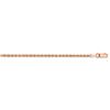 Image 2 : 14k Rose Gold 2 mm Diamond Cut Rope Chain - 16 in.