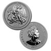 Image 2 : 2017 Isle of Man 2-Coin Silver Angel Proof/Reverse Proof Set