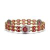 Image 2 : 17.79 ctw Tourmaline & Diamond Bracelet 14K Yellow Gold