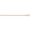 Image 2 : 14k Rose Gold 1 mm Solid Polished Spiga Chain - 10 in.
