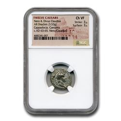 Roman Provencial Drachm Nero (63-65 AD) Ch VF NGC