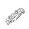 Image 3 : 3.64 ctw Princess Diamond Ring 18K White Gold