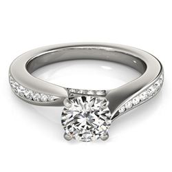 1.11 ctw Certified VS/SI Diamond Ring 18k White Gold