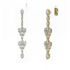 Image 3 : 5.28 ctw Marquise Cut Diamond Designer Earrings 18K Yellow Gold