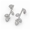 Image 1 : 2.57 ctw Marquise Cut Diamond Designer Earrings 18K White Gold