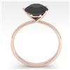 Image 2 : 2.0 ctw Black Certified Diamond Engagment Ring Martini 14k Rose Gold