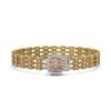 Image 1 : 27.48 ctw Morganite & Diamond Bracelet 14K Yellow Gold