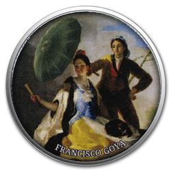 2017 Cameroon Silver European Painting (The Parasol)