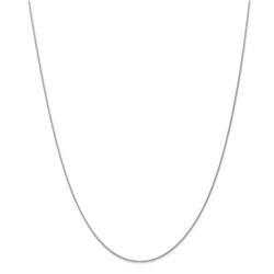 14k White Gold .90 mm Parisian Wheat Chain Necklace - 16 in.