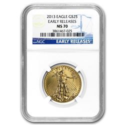 2013 1/2 oz Gold American Eagle MS-70 NGC (ER/FR)