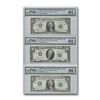 Image 1 : 1963-1969 Trio of FRN Notes Unc 64-66 PMG (Same Serial Numbers)